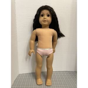American Girl Doll Truly Me 2014 ~Face Damage~Black Hair, Brown Eyes, Light skin